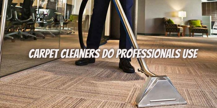 What Kind of Carpet Cleaners Do Professionals Use