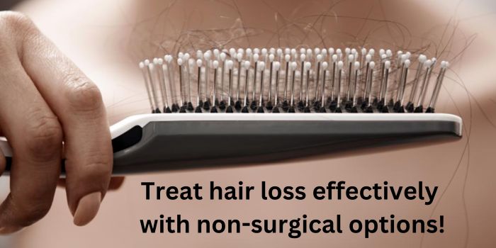Treat hair loss effectively with non-surgical options!