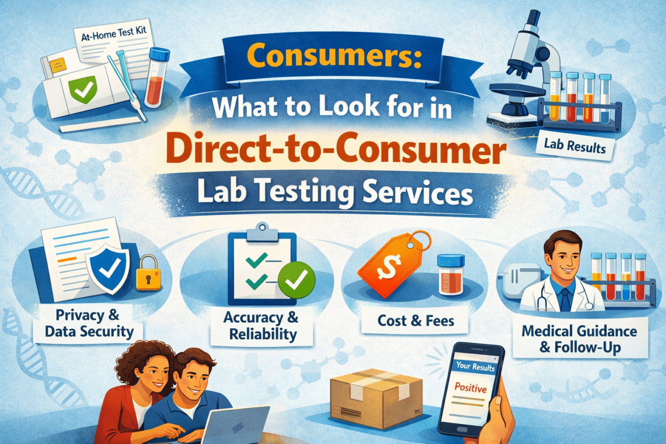Consumers: What to Look for in Direct-to-Consumer Lab Testing Services